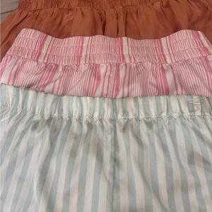 Victoria's Secret Blue and White Striped Shorts